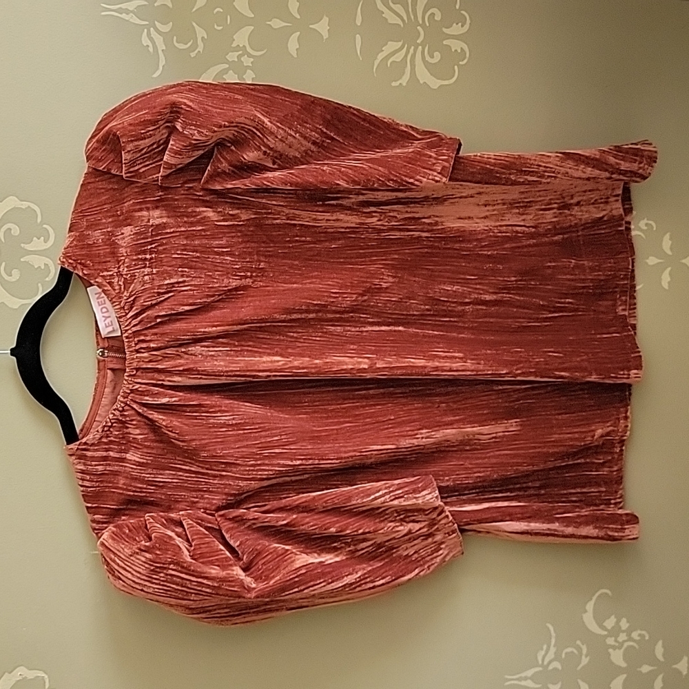 Leyden women's crushed velvet top XL